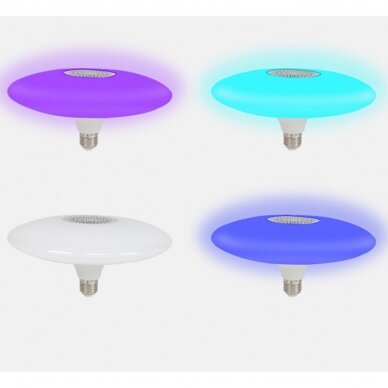 Išmanioji „Bluetooth“ muzikos lemputė  su RGB 5