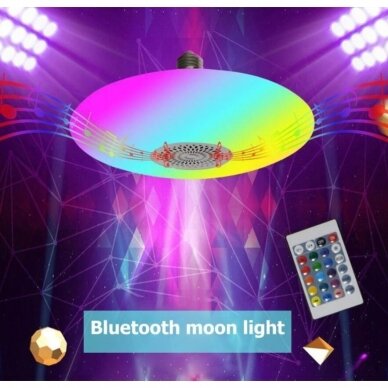 Išmanioji „Bluetooth“ muzikos lemputė  su RGB 7