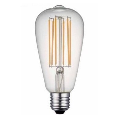 LED FILAMENT LEMPUTĖ E27 ST64 filament bulb 8W WW